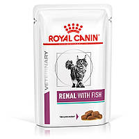 Royal Canin Renal with Fish Ренал віз Фіш Фелін шматочки в соусі 0,085 кг