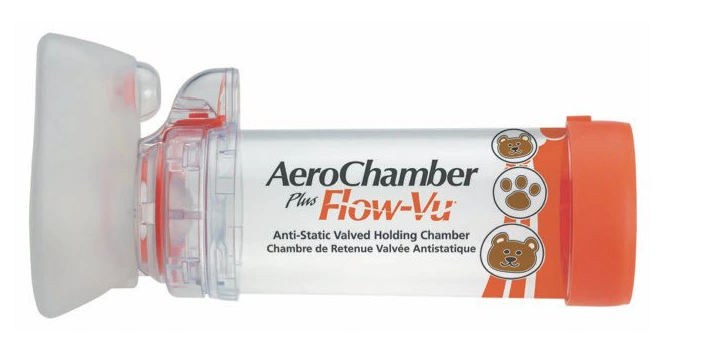 Спейсер Aero Chamber із клапаном Plus Flow-Vu інгалятор з маскою для немовлят 0-18 місяців, фото 1