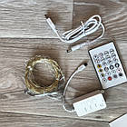 Розумна світлодіодна гірлянда Wi-Fi 10м 500LED Smart LED Tuya RGB пульт + USB кабель від павербанку, фото 9