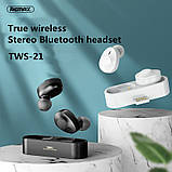 Навушники безпровідні Bluetooth Celebrat TWS W5 в кейсі, білі, фото 2