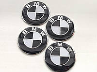 Наклейка на колпачки, заглушки, наклейки в диски с логотипом BMW БМВ 56 мм Комплект/4шт.