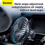 Вентилятор автомобильный BASEUS CXQC-A03 Air outlet type, черный, фото 6