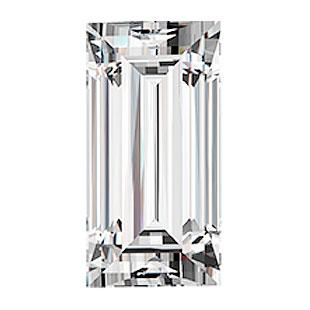 Moissanite Муасаніт багет 6 х 4 мм