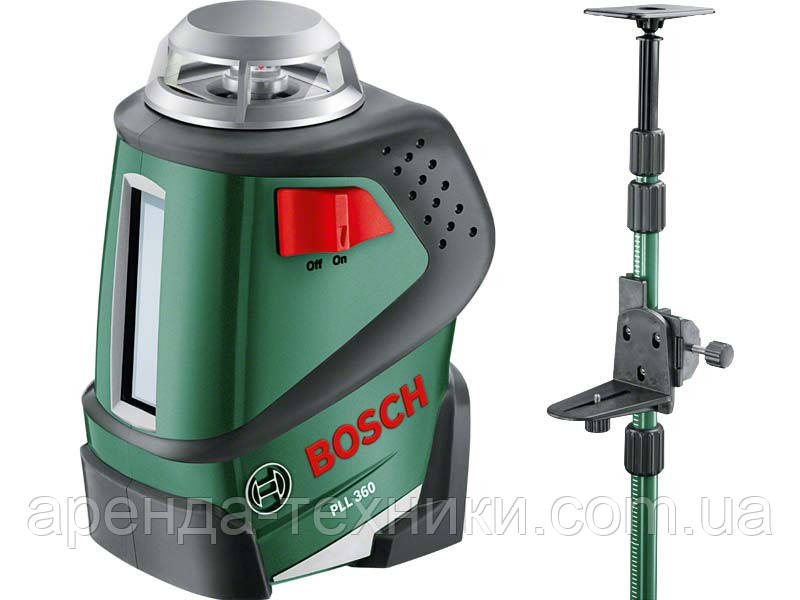 Аренда лазерного нівеліра Bosch PLL 360 SET у Києві, фото 1