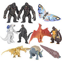 Набір фігурок Годзілла і монстри, 10в1, 9 см - Godzilla & Monsters