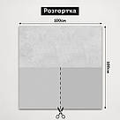 Фон вініловий 3D зелене боке з краплями, підлога золотисте дерево і кремовий мармур, 50×50 см, №58644, фото 6