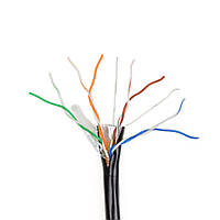 Кабель кручена пара GoldMine GM FTP 4P*0.5 PE (FTP мідь зовнішній) бухта 305 м чорний