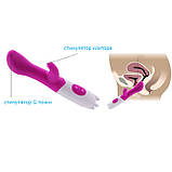 Вібратор кліторальний і точки G (7 режимів вібрації) - Рожевий - Вібратори, фото 3