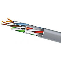 Кабель кручена пара ЗЗЦМ UTP 4х2х0.5 23 AWG Cat.6 (UTP мідь внутрішній) бухта 305м білий