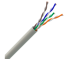 Кабель кручена пара OK-net КПВ-ВП (100) 4*2*0.49 UTP-cat.5e (UTP мідь внутрішній) бухта 305м білий