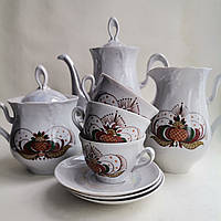 Чайный сервиз посуда для чая чашки с блюдцами СССР (б/у)
