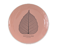 Тарелка Limited Edition MINIMALISM 17.5 см /десерт/ коралловая (HTK-008) TZP173
