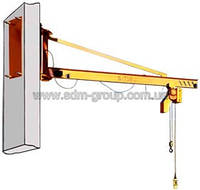 Кран консольно-поворотный на стене производства Складова Техника, Болгария