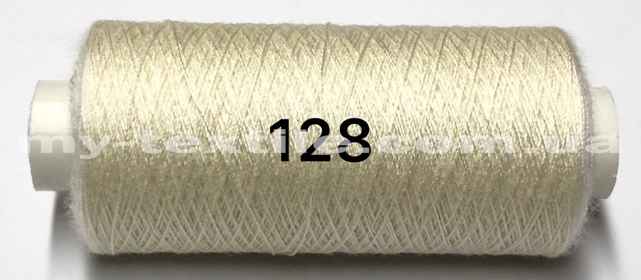 Швейна Нитка 40s/2 400 ярдів Kiwi №128 Айворі, фото 1