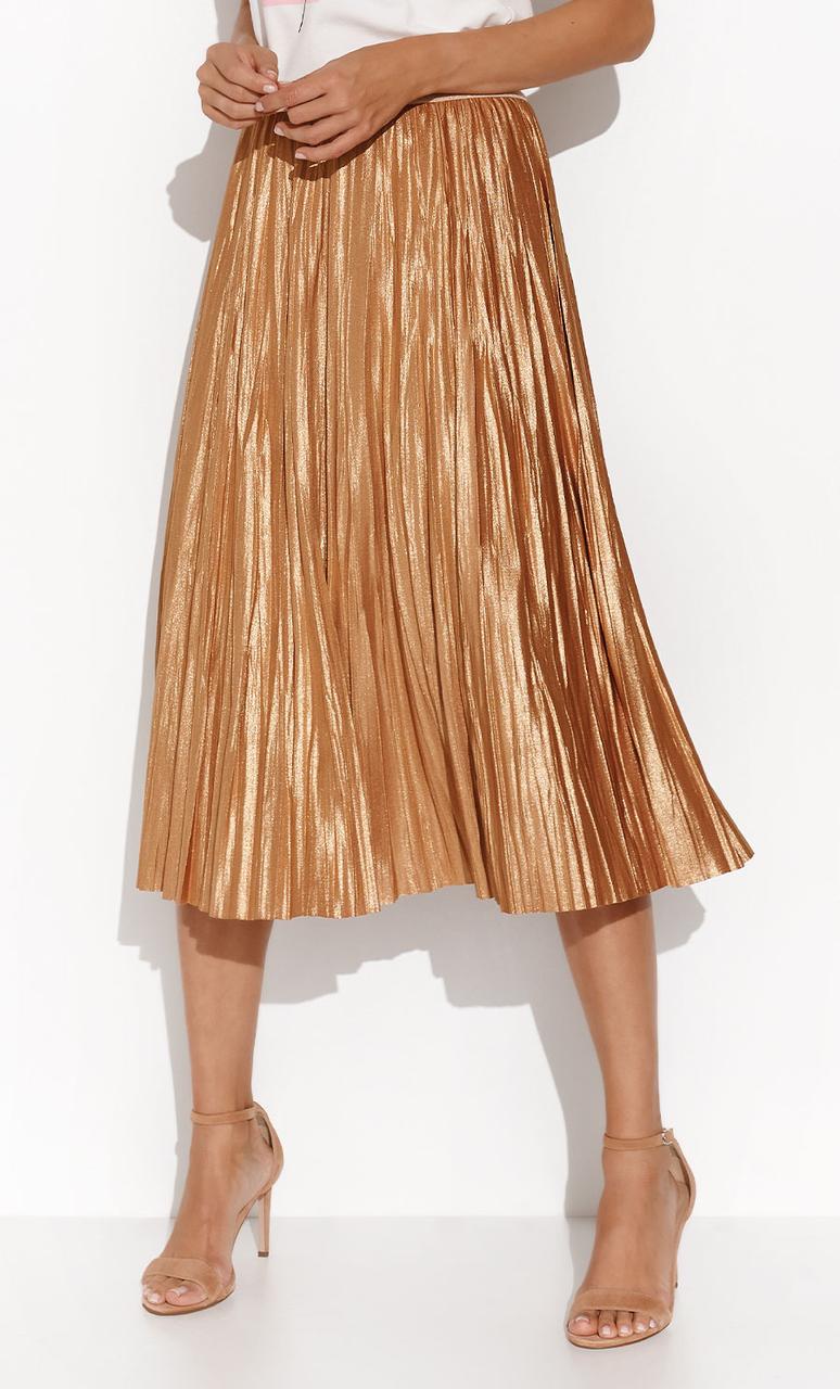 Спідниця міді плісирована Sybila Zaps золотистого кольору, розмір S