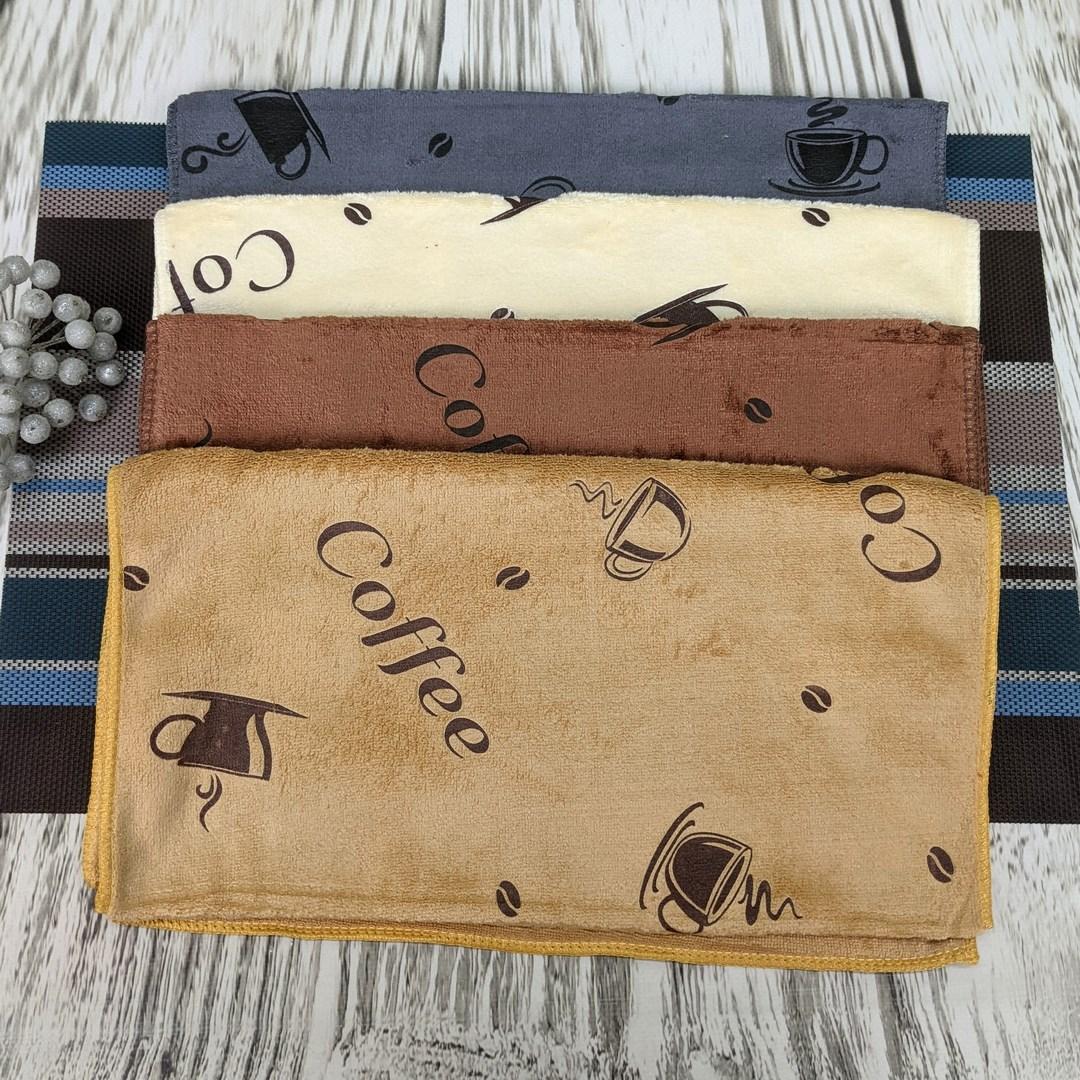 Рушники кухонні мікрофібра 0,35*0,75 см набір 4 штуки, фото 1