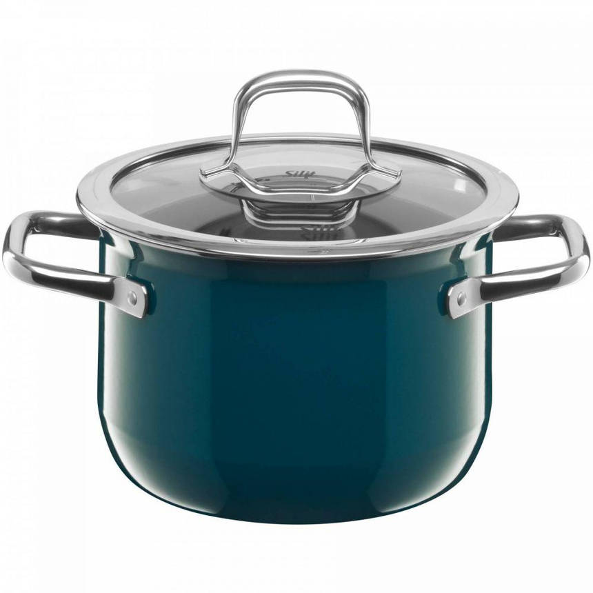 Каструля висока 18 см, зеленувато-синя Compact Silit, фото 2