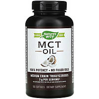 Масло МСТ, Nature's Way "MCT Oil" триглицериды средней цепи из кокосового масла (180 капсул)