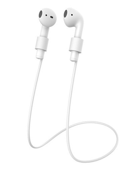 Кабель ремінець для бездротових навушників Аирподс. Тримач для навушників Apple AirPods. Силіконовий шнурок, фото 1