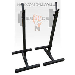 Регульовані стійки під штангу Чорні А009