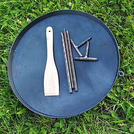 Сковорода для смаження з диска борони для пікніка діаметром 80 см. без кришки.