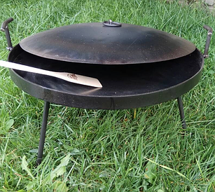 Сковорода з диска БОРОНИ діаметром 80 см + КРИШКА