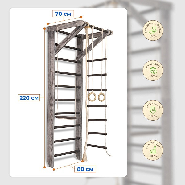 Спортивний куток SportBaby «Sport Loft 2-220», фото 1
