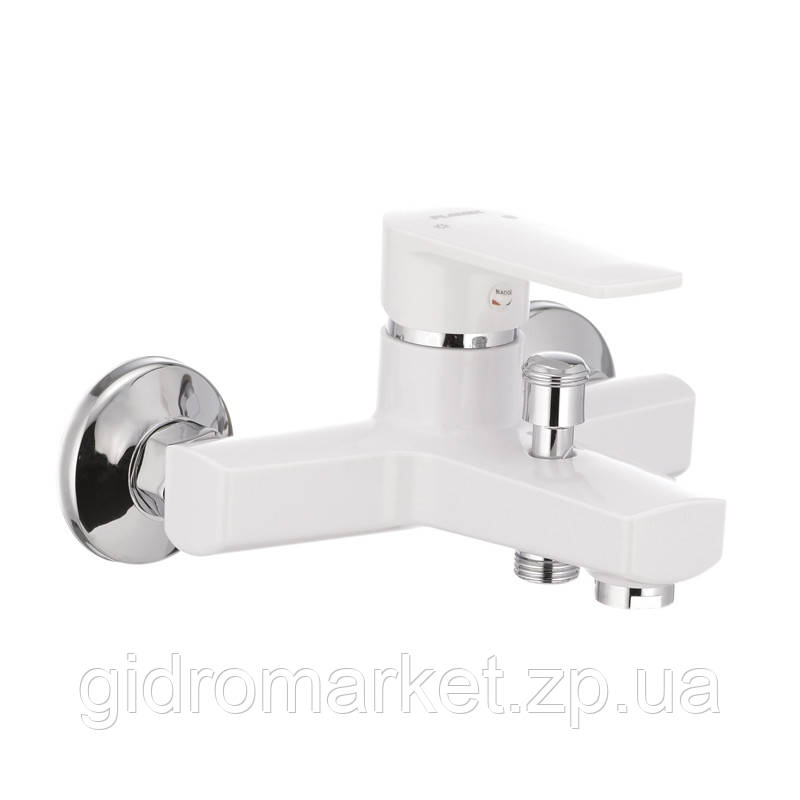 Змішувач для ванни PLAMIX Oscar-009 White (без шланга та лійки) (PM0025)