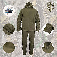 Костюм демісезонний SoftShell в кольорі Army Green 54 розмір