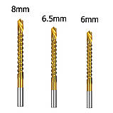 Набір кобальтових свердел із 6 шт., спіральний гвинт, метричний композитний позначник, свердло для позначника, фото 8
