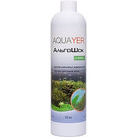 AQUAYER АльгоШок средство против зеленых нитчатых водорослей и цветения воды, 500мл