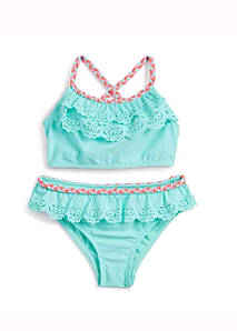 Купальник для дівчинки м"ятного кольору Primark (Англія) р. 98, 104см