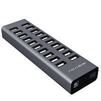 USB hub Acasis H037 на 20 USB портів (Сірий)