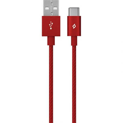 Кабель Ttec USB Type-C AlumiCable 1.2 m Red (2DK18K), фото 1