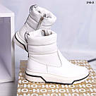 Білі зимові напівчобітки натуральна шкіра 36-40, фото 6
