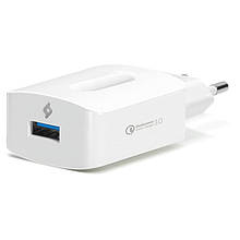 Адаптер мережевий Ttec SpeedCharger QC USB 3.0 3A 18W White (2SCQC01K)