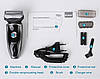 Електробритва акумуляторна Kemei KM-809 плавальні головки BF, фото 9