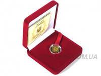 Подарочная коллекционная золотая монета 999,9 пробы "Стрелец", Национальный банк Украины