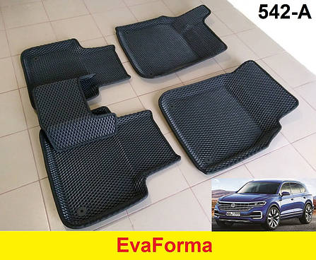 3D килимки EvaForma на Volkswagen Touareg 3 '18-, килимки ЕВА, фото 2