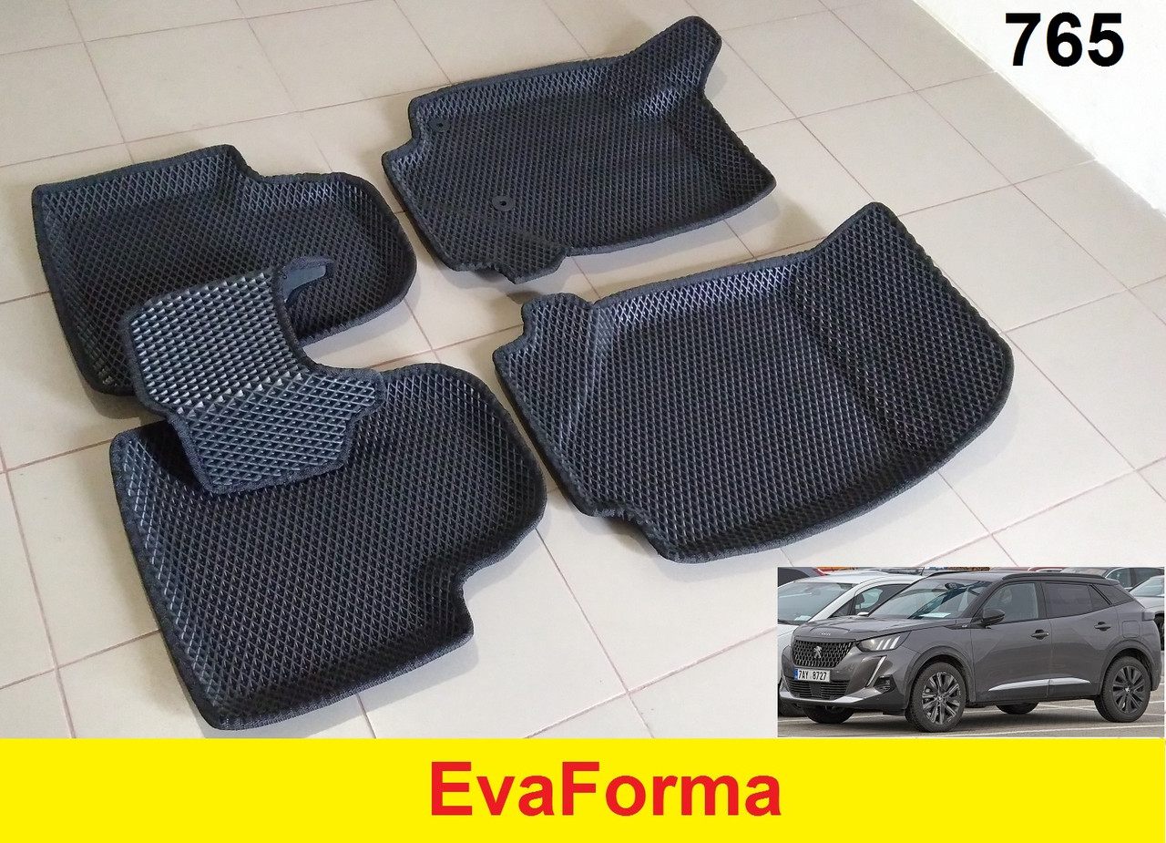 3D килимки EvaForma на Peugeot 2008 '20-, 3D килимки EVA