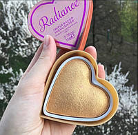 Запечённый Хайлайтер Для Лица Makeup Revolution Blushing Hearts Highlighter