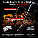 Бездротовий (Bluetooth 5.0) термометр кулінарний для м'яса, духовки ThermoPro TP-920 з двома щупами 100 м., фото 8