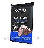 Шоколад CACHET Dark 70% какао Кашет Экстра Чёрный 300гр Бельгия