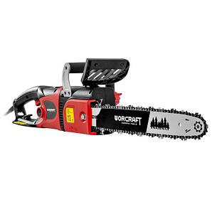 Пила електрична Worcraft WCE-2816, 2800 Вт, шина 40 см, плавний пуск, гальмо ланцюга, автоматичне змащення
