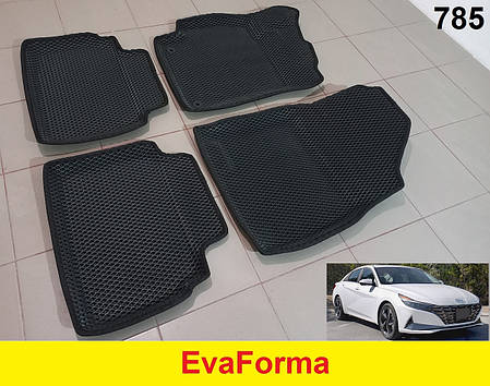 3D килимки EvaForma на Hyundai Elantra CN7 '21-, килимки ЕВА, фото 2