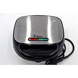 Сендвічниця вафельниця гриль 4 в 1 Domotec MS 7704, фото 2