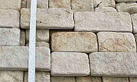 Плитка фасадная из камня песчаника (колотая окатаная)