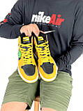 Кросівки жіночі Nike Air Jordan 1 High Yellow жовті найк аїр джоrdan високі осінь весна, фото 6