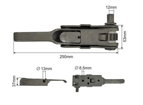 Механізм натягу тенту PWP (квадрат лівий), фото 1
