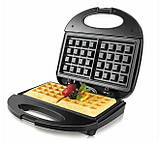 Вафельниця DOMOTEC MS-7705 Чорна 750 Вт, фото 3